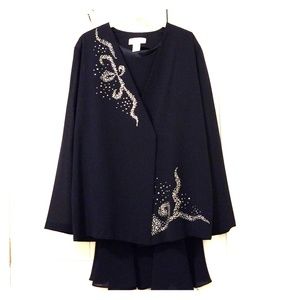 Size XL Hosana Design USA 3pc Classy Na Blue Suit